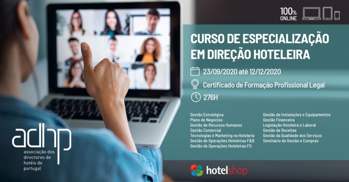 ADHP lança mais um curso online de direção hoteleira