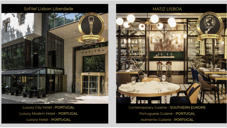 Sofitel Lisbon Liberdade e Matiz Lisboa distinguidos pelo World Luxury Awards