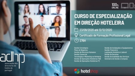 ADHP lança mais um curso online de direção hoteleira