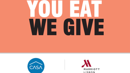  “You eat, we give”: Lisbon Marriott faz donativo à CASA!