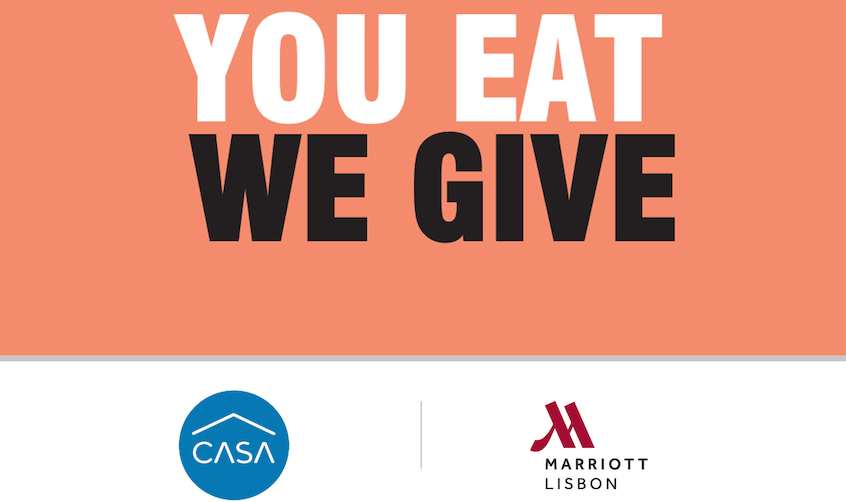  “You eat, we give”: Lisbon Marriott faz donativo à CASA!